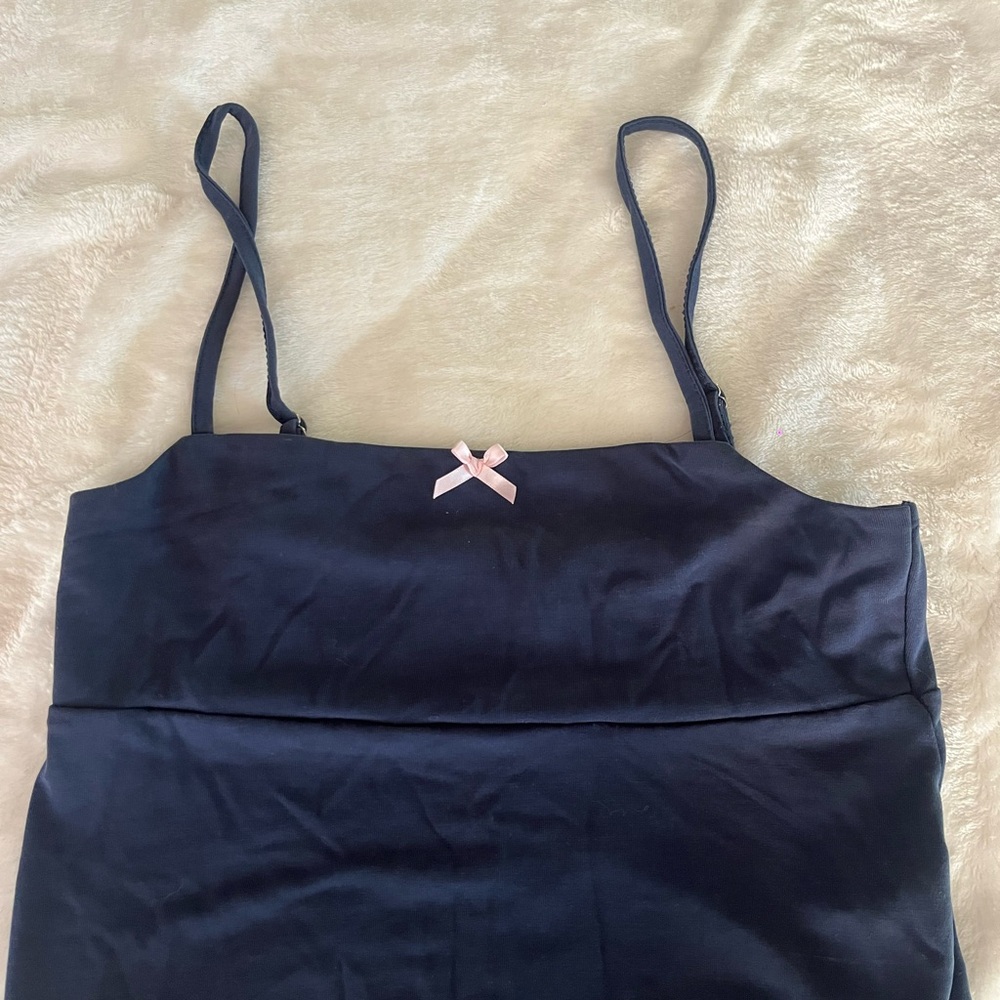 Edikted Black Top with Pink Bow